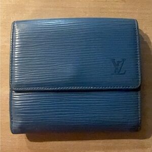 Authentic Louis Vuitton Epi Blue Men’s Wallet